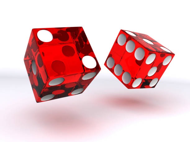 Live video of dice roll in progress during Lucky Twins game